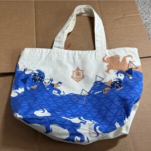 Disney Twisted Wonderland Mini Blue and White Tote Bag